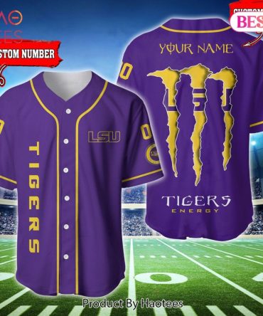 Custom Lsu Tigers Jersey - Personalized Name & Number - Perfect Gift For Fans!