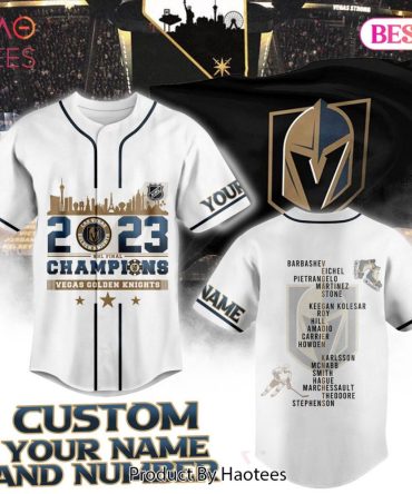 Custom Vegas Knights 2023 Champions Jersey - Add Your Name & Number!