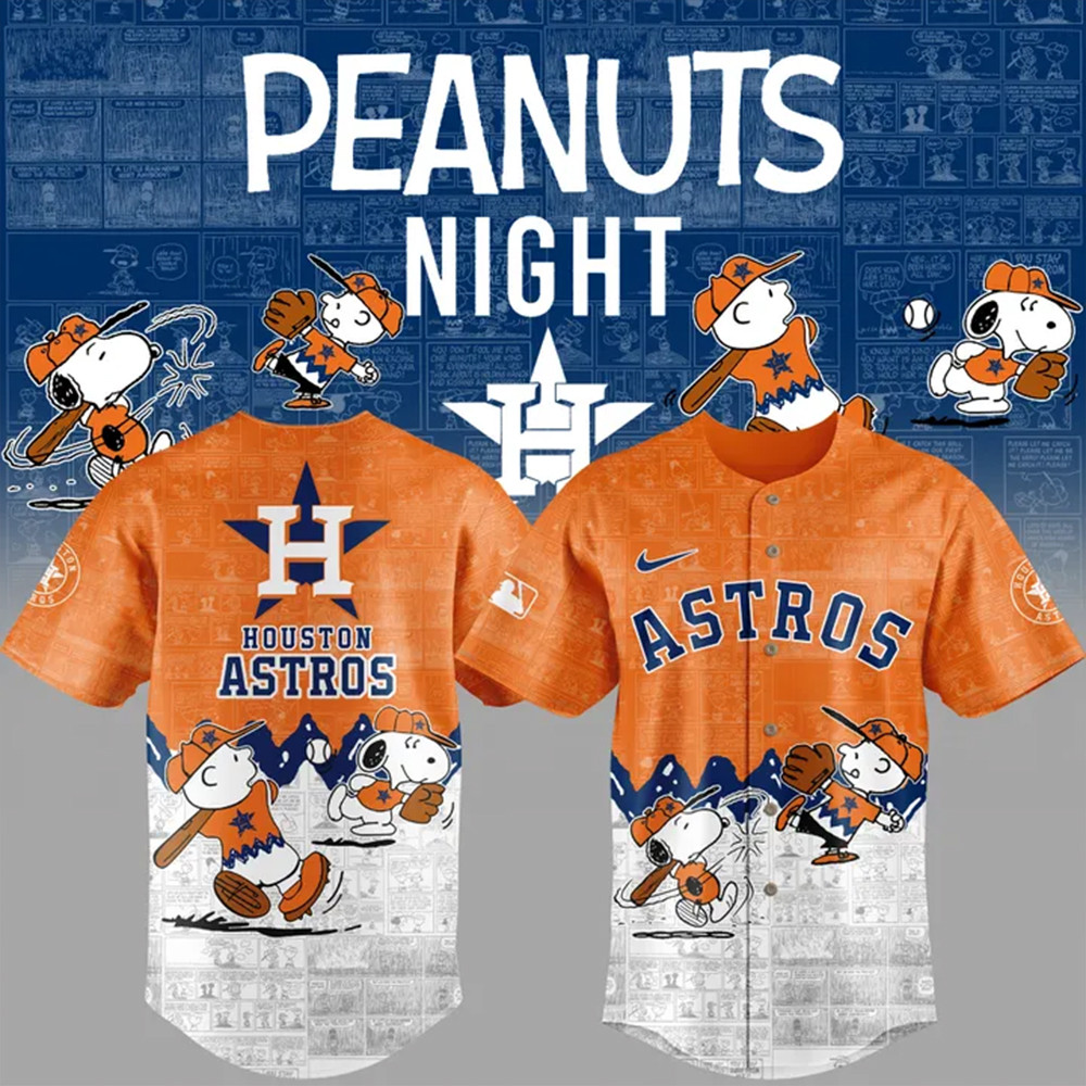 Exclusive Peanuts Night Houston Astros Jersey – Limited Edition Fan Gear