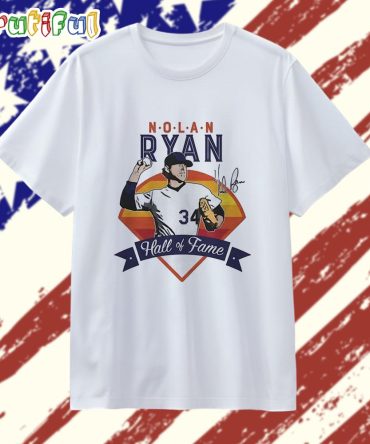 Houston Astros Hall Of Fame Nolan Ryan Signature T Shirt