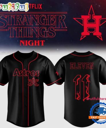 Houston Astros Stranger Things Night Limited Edition Baseball Jersey