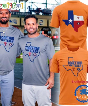 Houston Astros Together For Texas 2025 Orange 3D Shirt