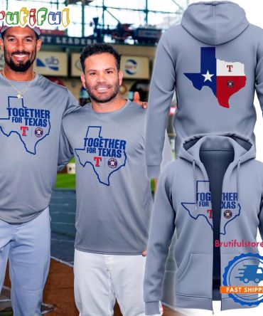 Houston Astros Together For Texas 2025 Zip Hoodie