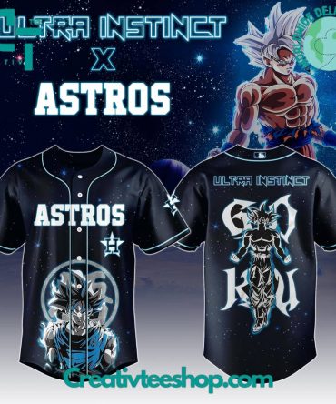 Ultra Instinct Astros Baseball Jersey - Limited Edition Anime Crossover Tee