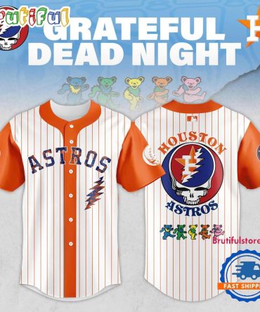 Houston Astros X Grateful Dead Night Game 2025 Baseball Jersey