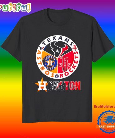 Houston Astros X Houston Texans X Houston Rockets Logo T Shirt
