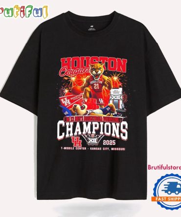 Houston Cougars Big 12 Men’S Basketball Tournament Champions 2025 T Shirt