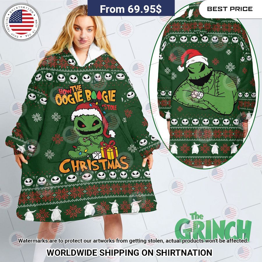 How The Oogie Boogie Stole Christmas Hoodie Blanket