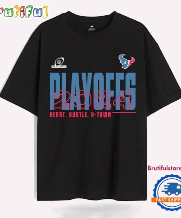 Hustle Heart Htown Texans Playoffs 2024 T Shirt