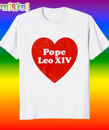 I Love Pope Leo Xiv Heart T Shirt