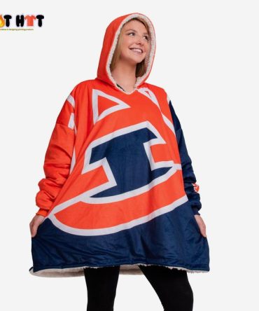 Ncaa Auburn Tigers Big Logo Blanket Hoodie Hoodie Blanket