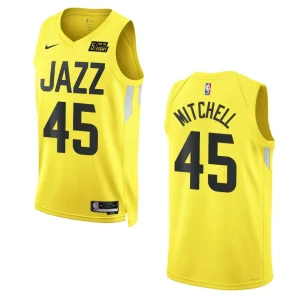 2022-23 Icon Utah Jazz Donovan Mitchell Gold Swingman Jersey - Alzaintravels