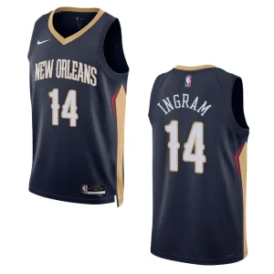 2022-23 Icon Edition New Orleans Pelicans Brandon Ingram Navy Swingman Jersey - Alzaintravels