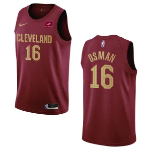 2022-23 Icon Edition Cleveland Cavaliers Cedi Osman Wine Swingman Jersey - Alzaintravels