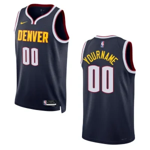 2022-23 Icon Edition Denver Nuggets Custom Navy Swingman Jersey - Alzaintravels