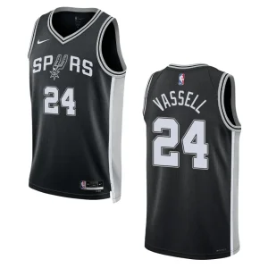 2022-23 Icon Edition San Antonio Spurs Devin Vassell Black Swingman Jersey - Alzaintravels
