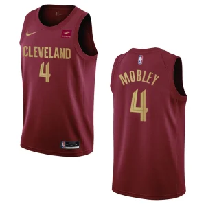 2022-23 Icon Edition Cleveland Cavaliers Evan Mobley Wine Swingman Jersey - Alzaintravels