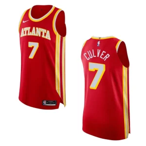 2022-23 Icon Edition Atlanta Hawks Jarrett Culver Red Authentic Jersey - Alzaintravels
