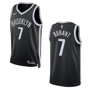 2022-23 Icon Edition Brooklyn Nets Kevin Durant Black Swingman Jersey - Alzaintravels