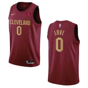 2022-23 Icon Edition Cleveland Cavaliers Kevin Love Wine Swingman Jersey - Alzaintravels
