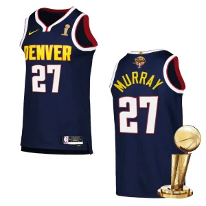 Denver Nuggets 2023 NBA Finals Champions Jamal Murray Icon Edition Navy Jersey - Alzaintravels