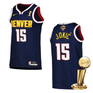 Denver Nuggets 2023 NBA Finals Champions Nikola Jokic Icon Edition Navy Jersey - Alzaintravels