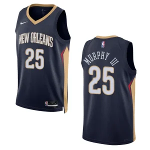 2022-23 Icon Edition New Orleans Pelicans Trey Murphy III Navy Swingman Jersey - Alzaintravels