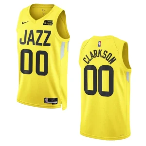 2022-23 Icon Utah Jazz Jordan Clarkson Gold Swingman Jersey - Alzaintravels