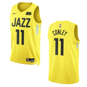 2022-23 Icon Utah Jazz Mike Conley Gold Swingman Jersey - Alzaintravels
