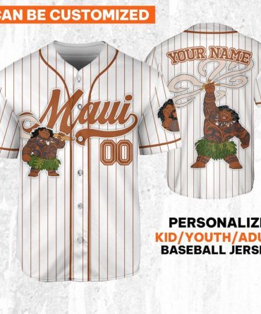 Customizable Maui Baseball Jersey - Personalized For Kids, Youth, Adults - Unique Gift Idea!