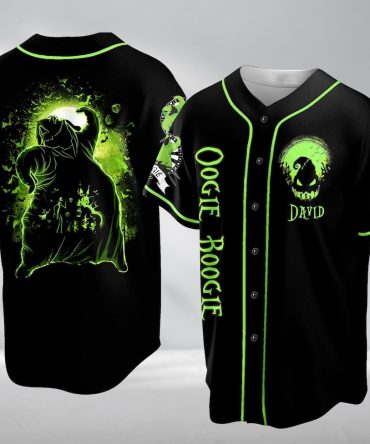 Glow-In-The-Dark Oogie Boogie Custom Baseball Jersey – Spooky Style Apparel