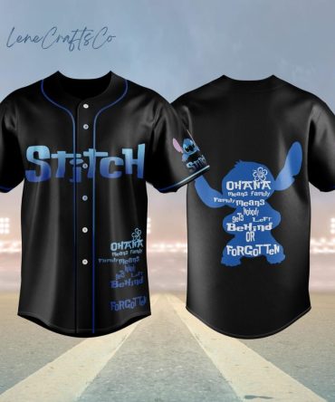 Stitch Baseball Jersey - Ohana Family Design, Unisex Sportswear, Perfect Gift!