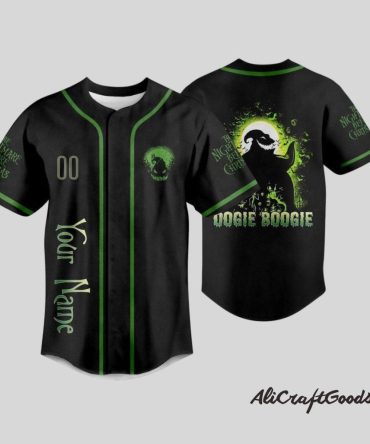 Custom Oogie Boogie Baseball Jersey - Nightmare Before Christmas Fan Gear