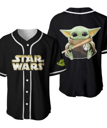 Star Wars Baseball Jersey - Cute Baby Alien Design - Unisex Sports Tee