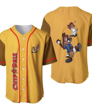 Chip 'N Dale Baseball Jersey – Fun Cartoon Sports Tee For Kids & Adults
