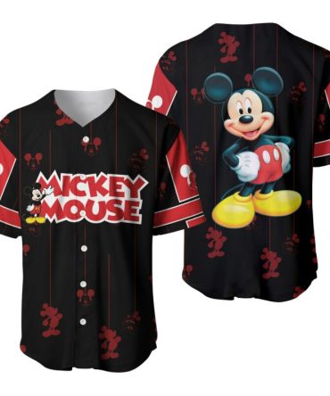 Mickey Mouse Vintage Baseball Jersey Shirt - Iconic Cartoon Style For Fans