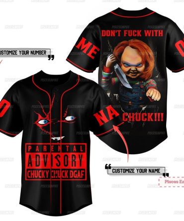 Customizable Chucky Horror Baseball Jersey – Personalized Name & Number