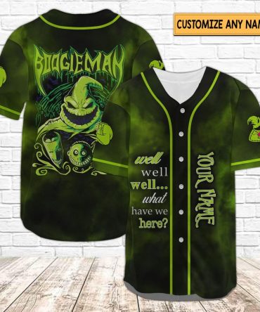 Customizable Oogie Boogie Baseball Jersey - Cool Halloween Design For Fans