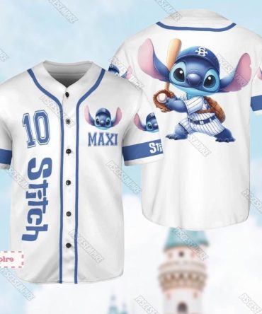 Stitch Baseball Jersey - Fun & Stylish Cartoon Sports Shirt For Fans