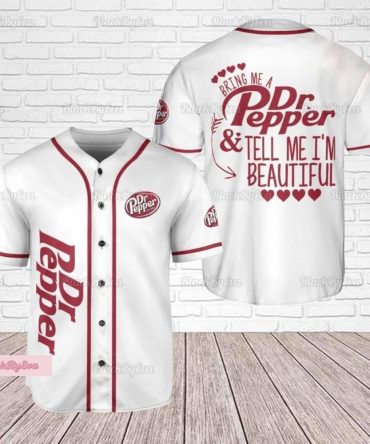 Dr Pepper Baseball Jersey - Fun Statement Shirt For Fans - Unique Gift Idea