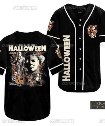 Vintage Halloween Movie Baseball Jersey – Spooky Michael Myers Design For Fans