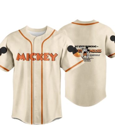 Vintage Mickey Mouse Baseball Jersey – Classic Cartoon Style Comfort Tee