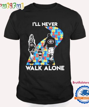 I’Ll Never Walk Alone Bulldogs Autism Awareness T Shirt