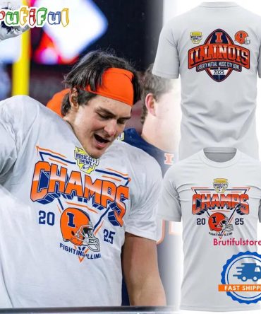 Illinois Fighting Illini 2025 Music City Bowl Champs Limited Edition T Shirt