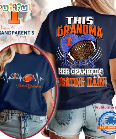 Illinois Fighting Illini 2025 Ncaa Grandparents' Day Unisex 3D Shirt