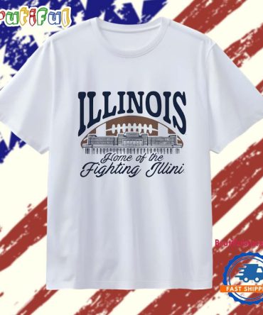 Illinois Football Home Of The Fighting Irish Memorial Stadium T Shirt