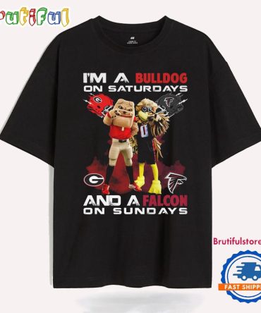 I'M A Bulldog On Saturdays And A Falcon On Sundays T Shirt