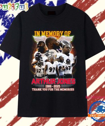 In Memory Of Arthur Jones Baltimore Ravens 2025 Vintage T Shirt