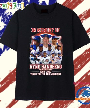 In Memory Of Ryne Sandberg Remember Ryno 1959-2025 T Shirt