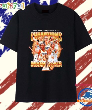 Indiana Fever 2025 Wnba Commissioner’S Cup Champions Graphic T Shirt
